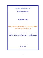 Phát triển hệ thống bán lẻ Việt Nam thời kỳ hội nhập kinh tế quốc tế