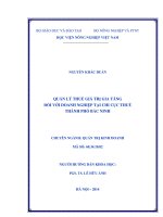 quản lý thuế giá trị gia tăng đối với doanh nghiệp tại chi cục thuế thành phố bắc ninh