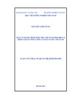 quản lý hành chính theo tiêu chuẩn iso 9001:2008 tại khối cơ quan tổng công ty quản lý bay việt nam