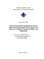 một số giải pháp marketing nhằm thúc đẩy hoạt động xuất khẩu của công ty cổ phần tập đoàn thủy sản minh phú 