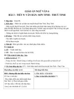 Giáo án ngữ văn 6 bài 3 sơn tinh, thủy tinh 