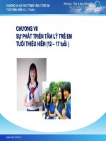 Sự Phát Triển Tâm Lý Trẻ Em Tuổi Thiếu Niên (12 – 17 Tuổi )