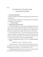 BAI 2 HỆ THỐNG PHẢN ỨNG KHUẤY TRỘN GIÁN ĐOẠN ĐẲNG NHIỆT