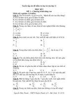 Tuyển tập các đề kiểm tra học kì của lớp 11
