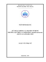 Kỹ thuật phòng và trị một số bệnh thường gặp trên cá chình hoa (anguilla marmorata quoy  gaimard, 1824) 