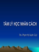 Tâm Lý Học Nhân Cách – Ths. Phạm Thị Xuân Cúc
