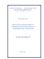 đánh giá thực trạng hoạt động của văn phòng đăng ký quyền sử dụng đất thành phố bắc ninh – tỉnh bắc ninh