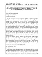 Thực trạng và giải pháp thực hiện đổi mới giáo dục đại học hướng đến phát triển năng lực người học đáp ứng nhu cầu xã hội trong giai đoạn hiện nay