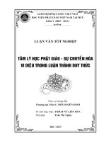 Luận Văn Phật Giáo_Tâm Lý Học Phật Giáo