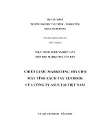 Chiến lược marketing mix của công ty asus việt nam 