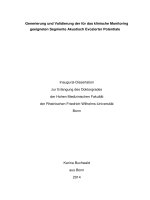Generierung und validierung der für das klinische monitoring