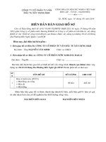 Biên bản giao nhận tài liệu