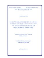 đánh giá tình hình thực hiện thu hồi đất, giao đất để xây dựng dự án sân golf và khu công viên công nghệ thông tin trên địa bàn quận long biên thành phố hà nội