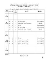 Giáo án mĩ thuật tiểu học TUAN 15 chuẩn năm học 2015  2016