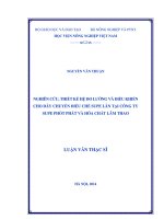 nghiên cứu, thiết kế hệ đo lường và điều khiển cho dây chuyền điều chế supe lân tại công ty supe phốt phát và hóa chất lâm thao