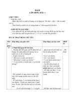 Giáo án toán 1 chương 1 bài 8 lớn hơn  dấu lớn 