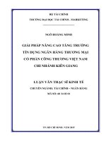 giải pháp nâng cao tăng trưởng tín dụng ngân hàng thương mại cổ phần công thương việt nam chi nhánh kiên giang 