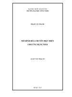 Mô hình hóa chuyên biệt miền cho ứng dụng web
