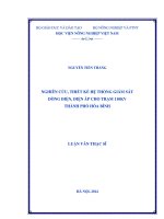 nghiên cứu, thiết kế hệ thống giám sát dòng điện, điện áp cho trạm 110kv thành phố hòa bình