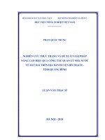 nghiên cứu thực trạng và đề xuất giải pháp nâng cao hiệu quả công tác quản lý nhà nước về đất đai trên địa bàn huyện bố trạch  tỉnh quảng bình
