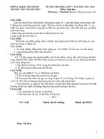 Đề thi và đáp án môn sinh học lớp 9 tham khảo bồi dưỡng 2015 (12) 