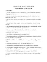 Câu hỏi và đáp án Luật hành chính