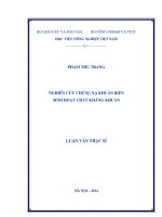 nghiên cứu chủng xạ khuẩn biển sinh hoạt chất kháng khuẩn