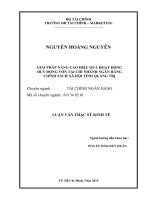 giải pháp nâng cao hiệu quả hoạt động huy động vốn tại chi nhánh ngân hàng chính sách xã hội tỉnh quảng trị 