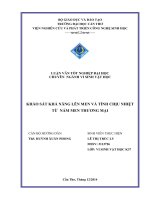 khảo sát khả năng lên men và tính chịu nhiệt từ nấm men thương mại