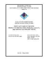 phân lập vi khuẩn nội sinh trong cây diệp hạ châu (phyllanthus amarus l.) mọc hoang tại tỉnh sóc trăng