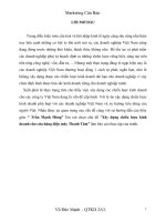 Xây dựng chiến lược kinh doanh cho cửa hàng điện máy thanh tâm ( 2013 ) 