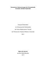 Numerische untersuchungen der grenzabmaße