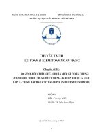 SO SÁNH, đối CHIẾU GIỮA CHUẨN mực kế TOÁN CHUNG (VAS 01) (dự THẢO CHUẨN mực CHUNG – KHUÔN KHỔ của VIỆC lập và TRÌNH bày báo cáo tài CHÍNH ) với IFRS FRAMEWORK 