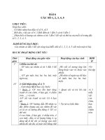 Giáo án toán 1 chương 1 bài 6 các số 1,2,3,4,5 