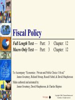 Chính Sách Tài Chính Fiscal Policy – James Gwartney