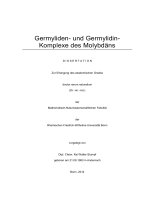 Germyliden  und germylidin komplexe des molybdäns