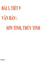 Bài giảng ngữ văn 6 bài 3 sơn tinh, thủy tinh6 