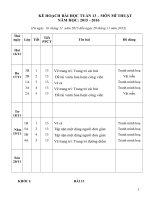Giáo án mĩ thuật tiểu học TUAN 13 chuẩn năm học 2015  2016