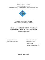 phân lập và tuyển chọn vi khuẩn chuyển hóa đạm từ phân trùn quế (perionyx excavatus)