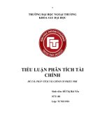 PHÂN TÍCH TÀI CHÍNH CỔ PHIẾU PHR