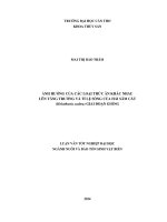 ảnh hưởng của các loại thức ăn khác nhau lên tăng trưởng và tỉ lệ sống của hải sâm cát (holothuria scabra) giai đoạn giống 