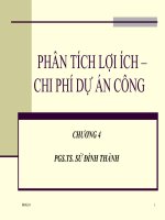Phân Tích Lợi Ích – Chi Phí Dự Án Công