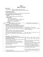 Giáo án toán 1 chương 1 bài 4 hình tam giác 