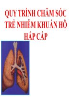 QTCS trẻ nhiễm khuẩn hô hấp cấp