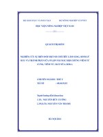 nghiên cứu sự biến đổi một số chỉ tiêu lâm sàng, sinh lý máu và thành phần sữa ở lợn nái mắc hội chứng viêm tử cung, viêm vú, mất sữa (mma)