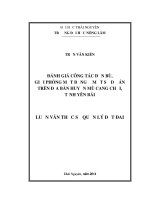 Đánh giá công tác đền bù, giải phóng mặt bằng ở một số dự án trên địa bàn huyện mù cang chải tỉnh yên bái 