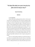 Sử dụng biện pháp trực quan trong dạy học phân môn kể chuyện ở lớp 4 