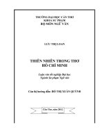 thiên nhiên trong thơ hồ chí minh