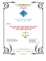 dân chủ trực tiếp trong xây dựng nhà nước pháp quyền xã hội chủ nghĩa việt nam