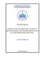 Nghiên cứu khả năng phát triển của chủng vi khuẩn edwardsiella ictaluri bị đột biến gen pura ở các điều kiện bảo quản khác nhau